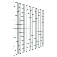 Панель ограждения 2D 2,03х2,5 м RAL 6005 (диаметр прутка 5 мм) оцинкованная