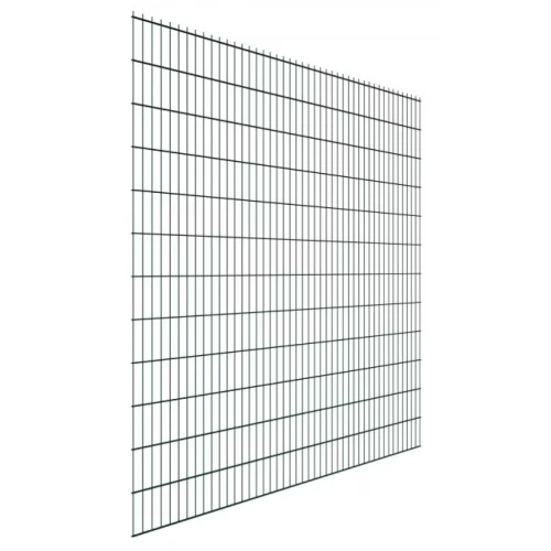 Панель ограждения 2D 2,03х2,5 м RAL 6005 (диаметр прутка 5 мм) оцинкованная