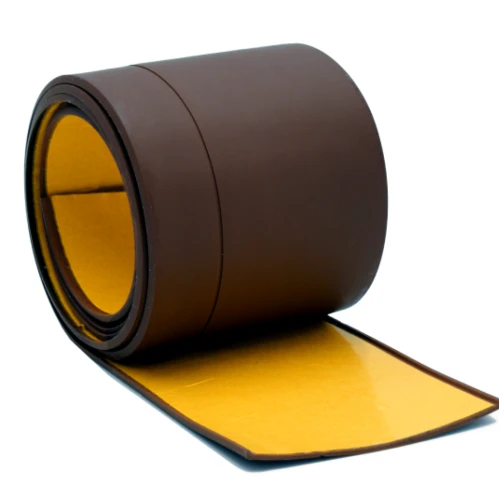 Гибкий плинтус без клея 65 мм тёмно-коричневый, 12,5м