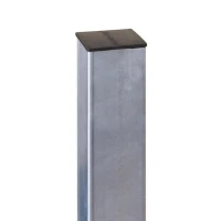 Столб с заглушкой оцинкованный 60х40х1,2 мм, 2 м