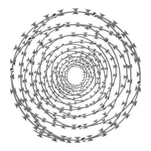 Спиральный барьер безопасности, диаметр 500/5 (бухта 10 п.м.)