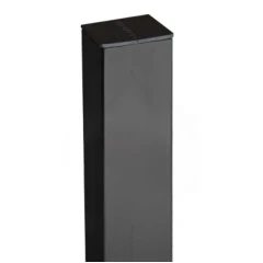 Столб с заглушкой оцинкованный 60х60х1,4 мм, 2,5 м, с отверстиями, покрытие полимер