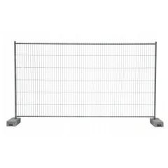 Секция временного ограждения в рамке оцинкованная 1,95*3,45 м, диаметр прутка 3.3 мм