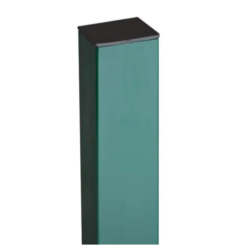 Столб с заглушкой оцинкованный 60х60х1,4 мм, 3 м, с отверстиями, покрытие полимер