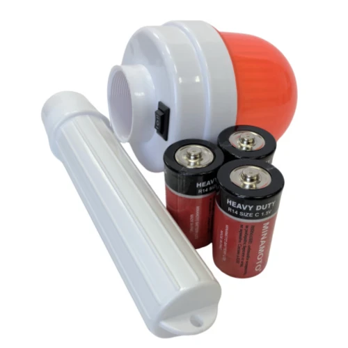 Фонарь сигнальный ФС-4У с батарейками (универсальный с фотоэлементом) тонкая ручка