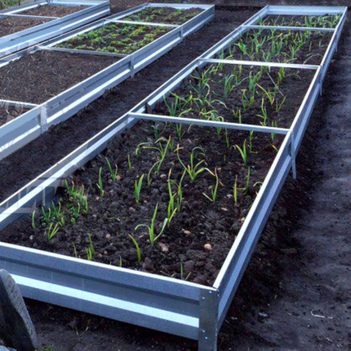 Удлинитель грядки садовой оцинкованный (неокрашенный) 700*1000*160 мм