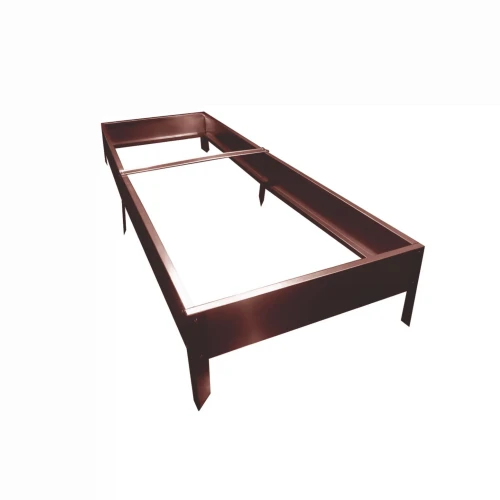 Грядка садовая оцинкованная RAL 8017 (коричневая) 700*2000*160 мм