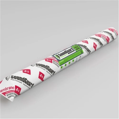 Звукоизоляционная мембрана SoundGuard Membrane 4S 2500х1200х4 мм (3 м2 в рул)