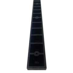 Колесоотбойник резиновый цельный КР-1,83 белый светоотражатель (Т) 1830х150х100 мм