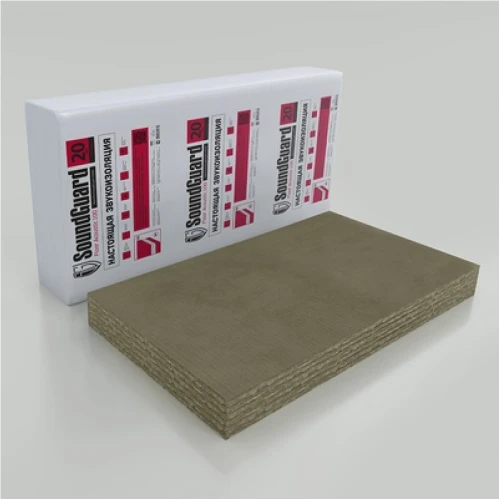 Плита звукопоглощающая SoundGuard Floor Acoustic 100 1200х600х20 мм (5,76 м2 в уп)