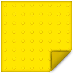 Тактильная плитка из ПВХ 500х500х2 мм, линейные конусы, самоклеящаяся основа