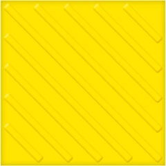 Тактильная плитка из ПВХ 500х500х1,5 мм, диагонали