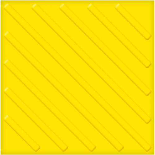 Тактильная плитка из ПВХ 500х500х1,5 мм, диагонали