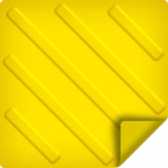 Тактильная плитка из ПУ 300х300х2 мм, диагонали, самоклеящаяся основа