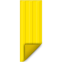 Тактильная плитка из ПВХ 180х500х2 мм, 3 полосы, самоклеящаяся основа