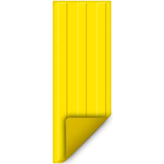 Тактильная плитка из ПВХ 180х500х2 мм, 3 полосы, самоклеящаяся основа