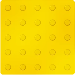 Тактильная плитка из ПВХ 300х300х1,2 мм, линейные конусы