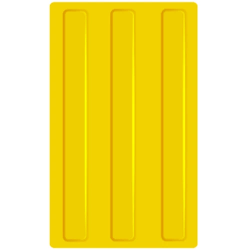 Тактильная плитка из ПВХ 180х300х1,2 мм, 3 полосы