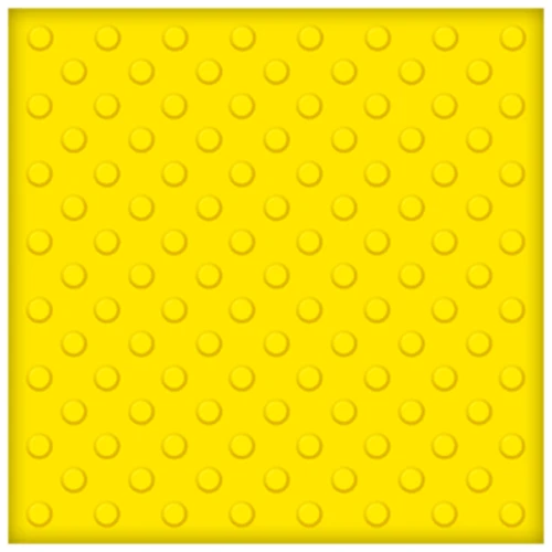 Тактильная плитка из ПВХ 500х500х1,5 мм, шахматные конусы