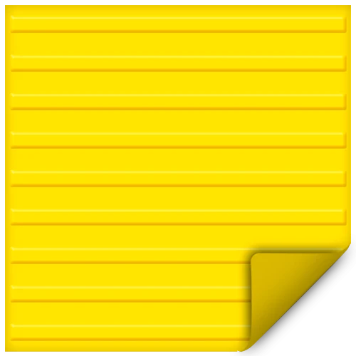 Тактильная плитка из ПВХ 500х500х2 мм, продольные полосы, самоклеящаяся основа