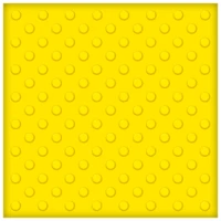 Тактильная плитка из ПУ 500х500х1,5 мм, шахматные конусы