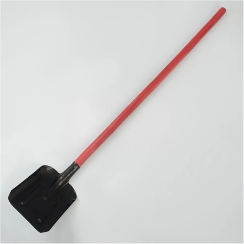 Лопата пожарная совковая 235x345х1380 мм, с рёбрами жёсткости, деревянный черенок