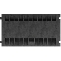 Кабель-канал Блюз 3-20 (3 канала 55х62 мм), композит 