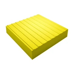 Бетонная тактильная плитка Прямой риф 500x500x60 мм