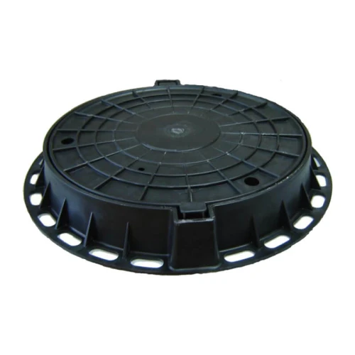 Люк полимерно-песчаный лёгкий d-580 до 3 т, чёрный