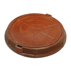 Люк полимерно-песчаный лёгкий d-580 до 3 т, коричневый