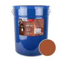 Эмаль для пола Pufas Decoself ПФ-266 желто-коричневая (22кг)