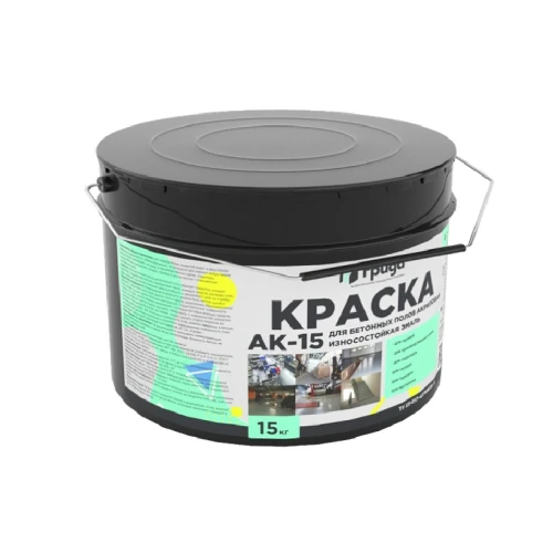 Краска д/бетон. полов Грида АК15 акриловая эмаль серая (15 кг)