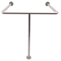 Поручень для раковины 3х опорный крепление стена/пол 550х750х85- мм, нерж.сталь AISI 304