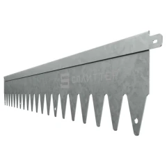 Бордюр Сплиттер DV прямой из оцинкованной стали, длина 1,2 м, высота 150 мм, ширина 3 мм