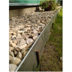 Бордюр Сплиттер DV прямой из оцинкованной стали, длина 1,2 м, высота 150 мм, ширина 3 мм