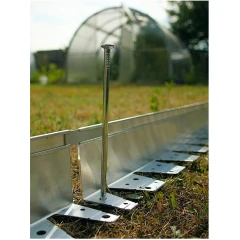 Бордюр Сплиттер алюминиевый, длина 2,5 м, высота 100 мм