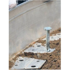 Бордюр Сплиттер алюминиевый, длина 2,5 м, высота 100 мм