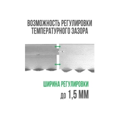 Бордюр Сплиттер алюминиевый, длина 2,5 м, высота 100 мм