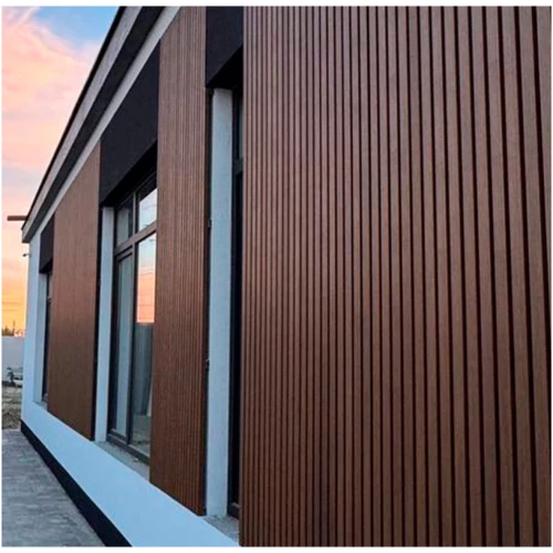 Вертикальная стеновая панель NauticPrime Line ДПК 219х26х3000мм, цвет тик