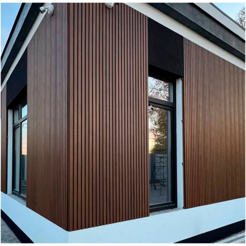 Вертикальная стеновая панель NauticPrime Line ДПК 219х26х3000мм, цвет тик