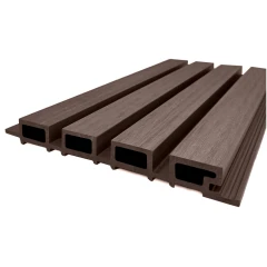 Вертикальная стеновая панель NauticPrime Line ДПК 219х26х4000мм, венге