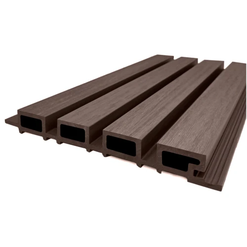 Вертикальная стеновая панель NauticPrime Line ДПК 219х26х4000мм, венге