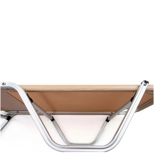 Шезлонг Dias алюминиевый, бежевый