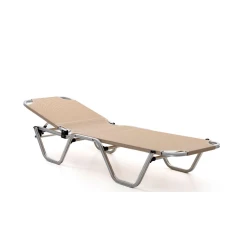 Шезлонг Dias алюминиевый, бежевый