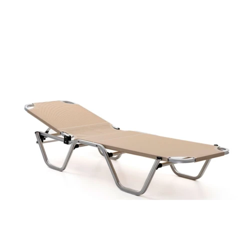 Шезлонг Dias алюминиевый, бежевый