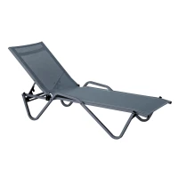 Шезлонг Hera алюминиевый, антрацит