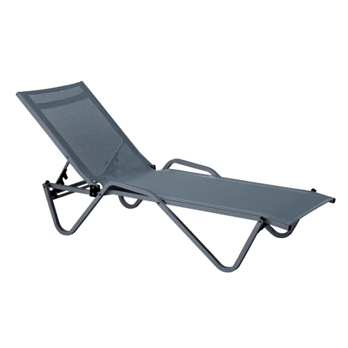 Шезлонг Hera алюминиевый, антрацит