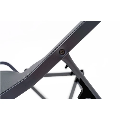 Шезлонг Hera алюминиевый, антрацит