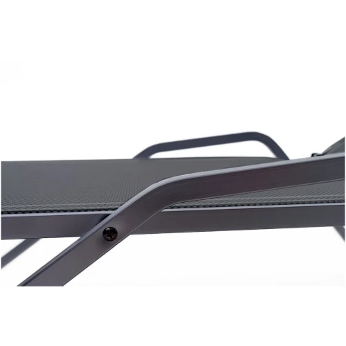 Шезлонг Hera алюминиевый, антрацит