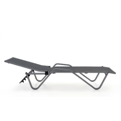 Шезлонг Hera алюминиевый, антрацит